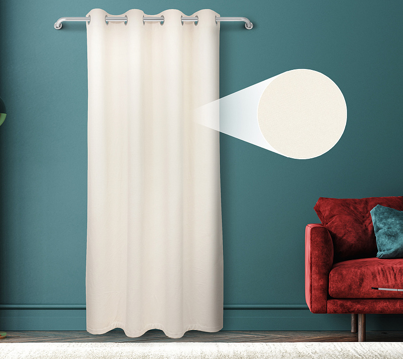 Штора Велюр матовый с креплением Люверсы v01. Фото 1