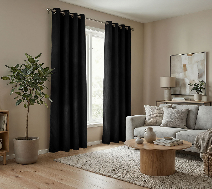 Штора Микровелюр v37 с креплением Люверсы. Фото 2