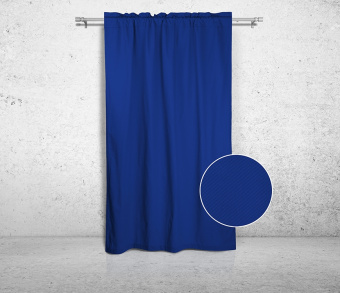 Шторы Стандарт синие на кулиске с гребешком. Фото 3