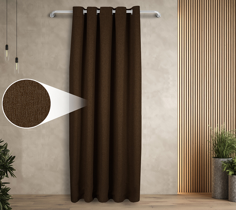 Штора Димаут Рогожка с креплением Люверсы v26. Фото 1