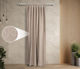 Штора Димаут Рогожка с креплением Петли v03. Фото 1