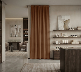 Штора Микровелюр v27 с креплением Кулиса