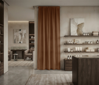 Штора Микровелюр v27 с креплением Кулиса. Фото 1