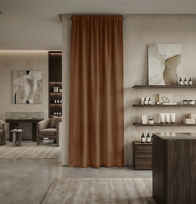 Штора Микровелюр v27 с креплением Кулиса