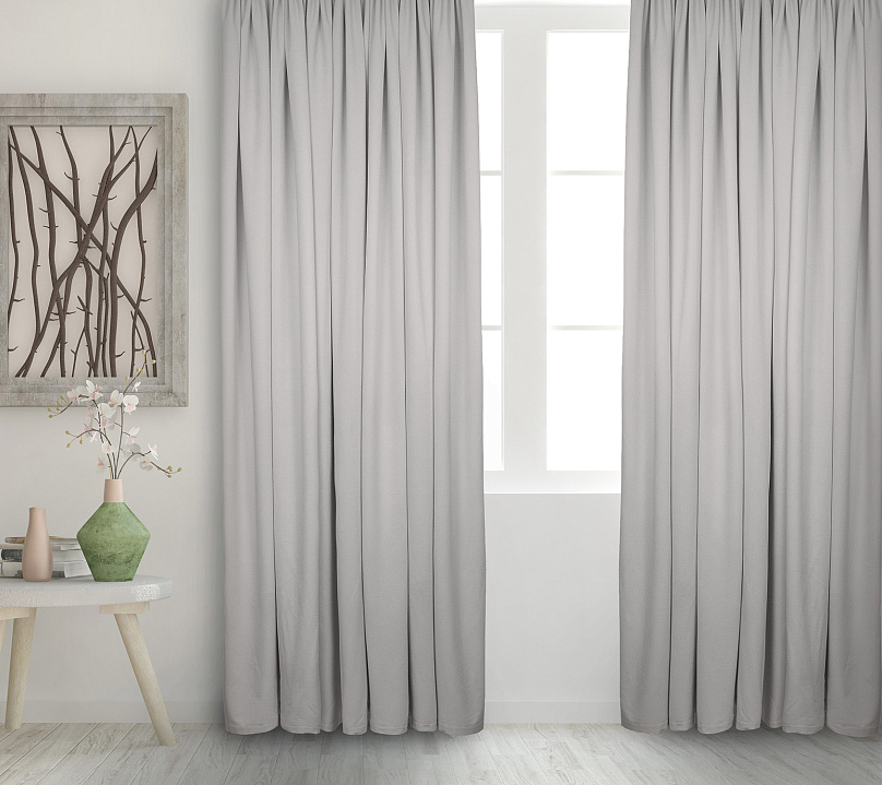 Штора Велюр матовый с креплением Петли с липучкой v10. Фото 2