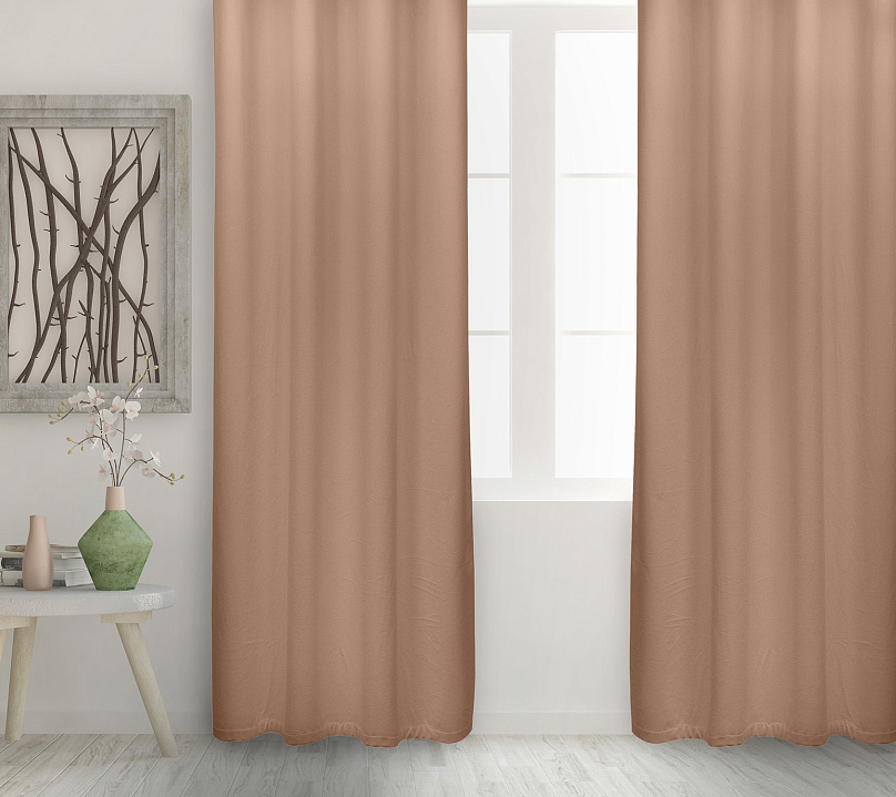 Штора Велюр матовый с креплением Люверсы v05. Фото 2