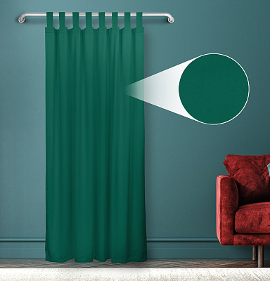 Штора Велюр матовый с креплением Петли с липучкой v16