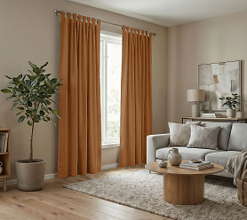 Штора Микровелюр v09 с креплением Петли с липучкой