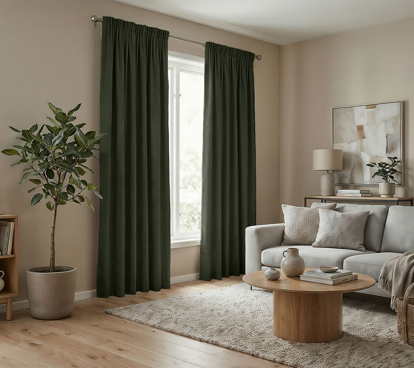 Штора Микровелюр v25 с креплением Шторная тесьма. Фото 2