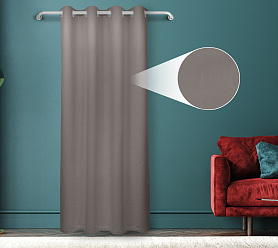 Штора Велюр матовый с креплением Люверсы v11