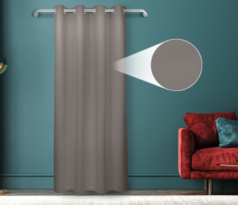 Штора Велюр матовый с креплением Люверсы v11. Фото 1