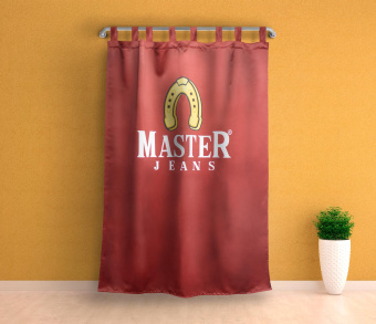 Шторы Премиум с логотипом на петлях без липучек. Фото 11