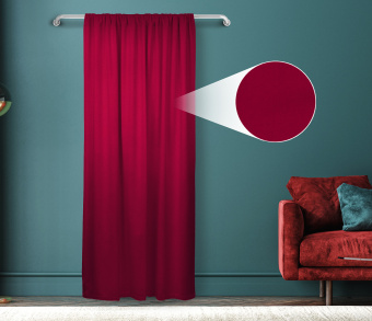 Штора Велюр матовый с креплением Кулиса v28. Фото 1