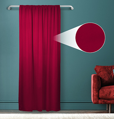 Штора Велюр матовый с креплением Кулиса v28