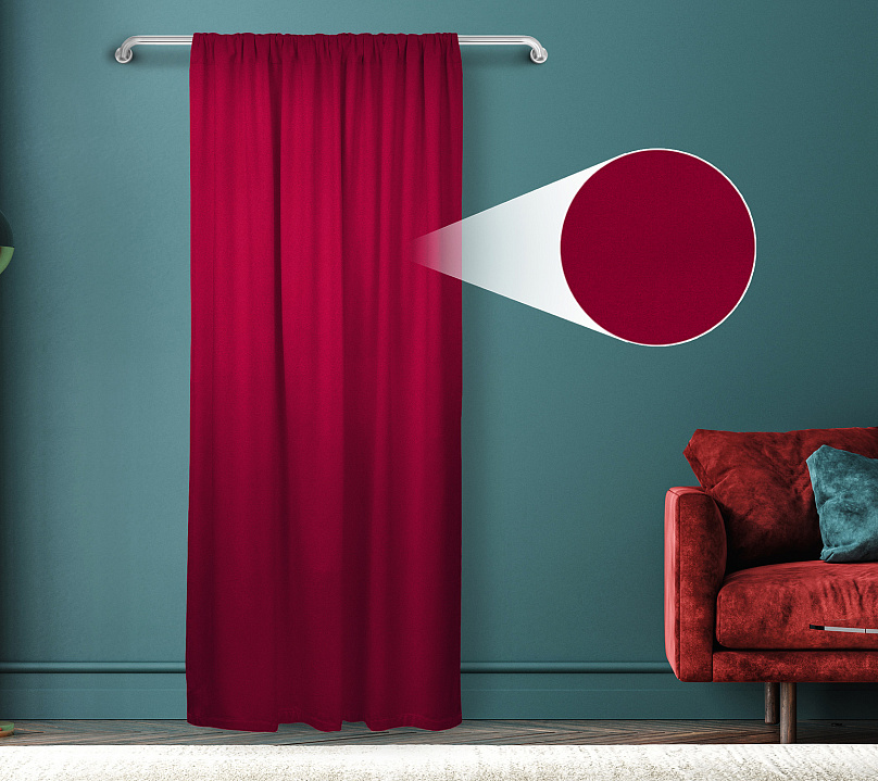 Штора Велюр матовый с креплением Кулиса v28. Фото 1