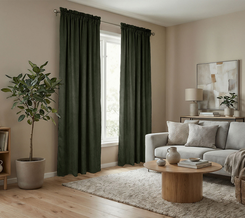 Штора Микровелюр v25 с креплением Кулиса с гребешком. Фото 2