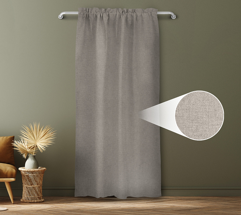 Санди однотонные v04 с креплением Кулиса с гребешком. Фото 1