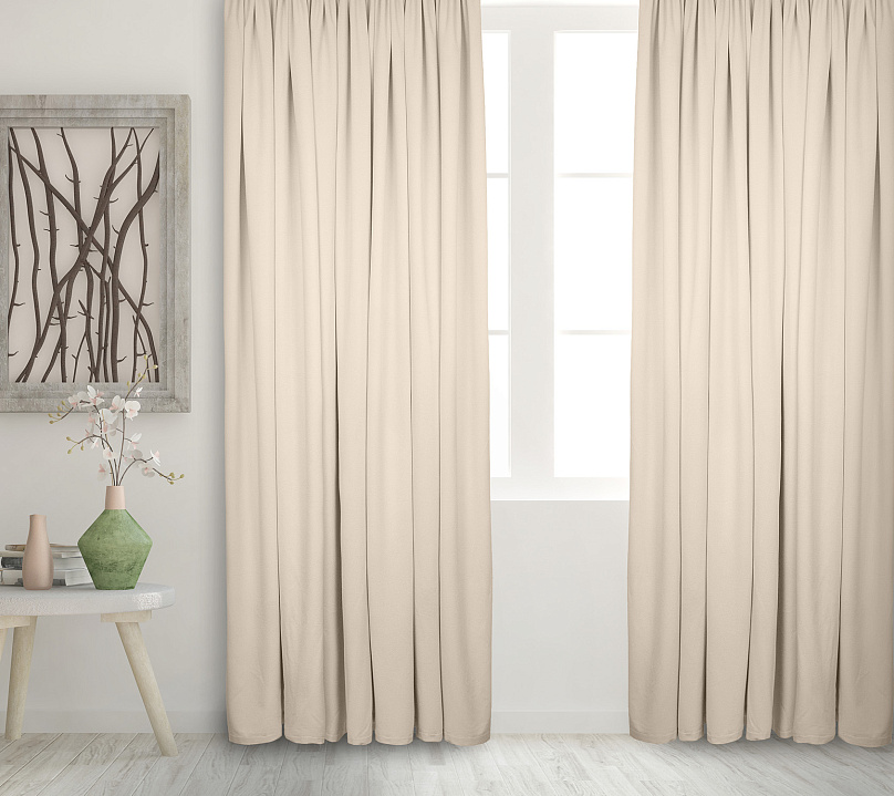 Штора Велюр матовый с креплением Петли с липучкой v02. Фото 2