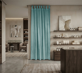 Штора Микровелюр v19 с креплением Петли с липучкой