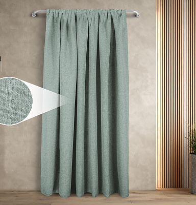 Штора Димаут Рогожка с креплением Кулиса v14 блэкаут