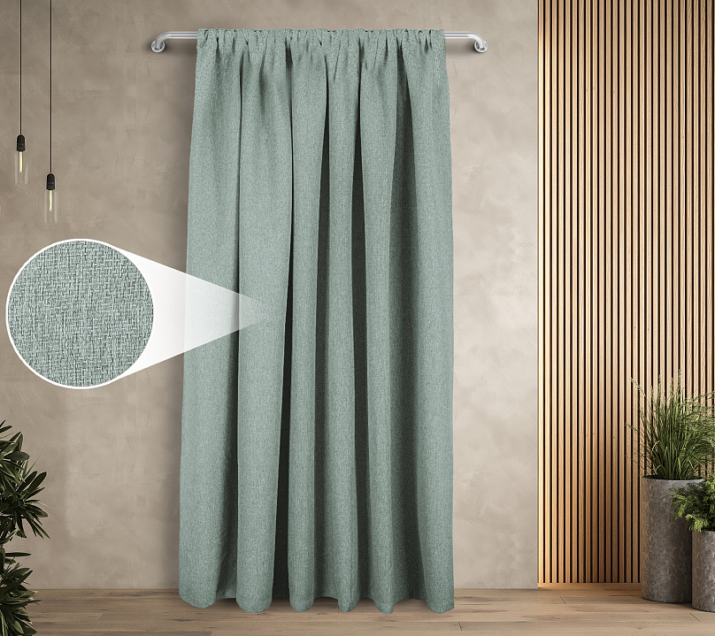 Штора Димаут Рогожка с креплением Кулиса v14. Фото 1