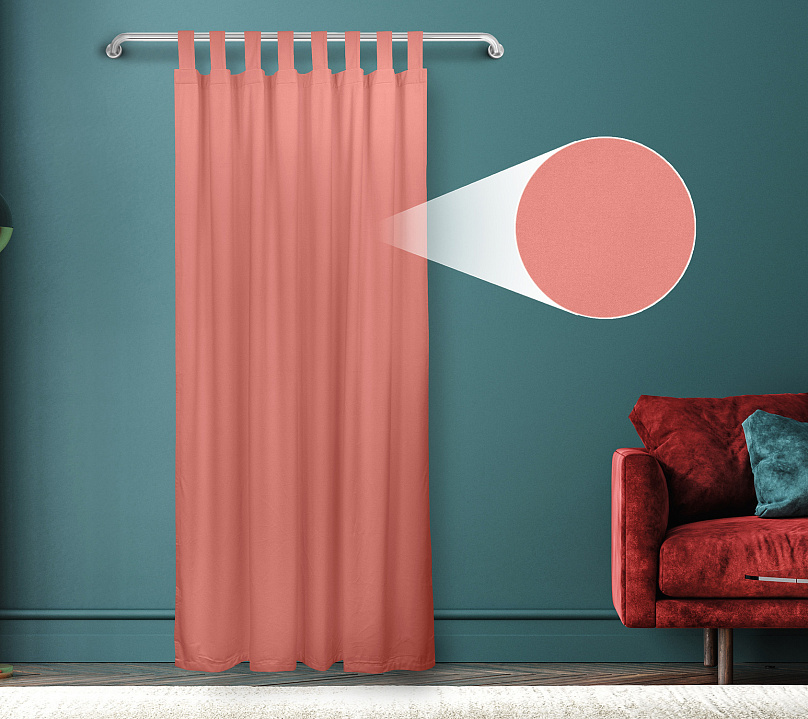 Штора Велюр матовый с креплением Петли v25. Фото 1