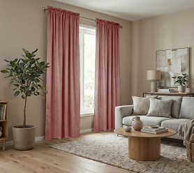 Штора Микровелюр v16 с креплением Кулиса с гребешком