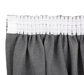 Штора Блэкаут Долли с креплением Шторная тесьма v09