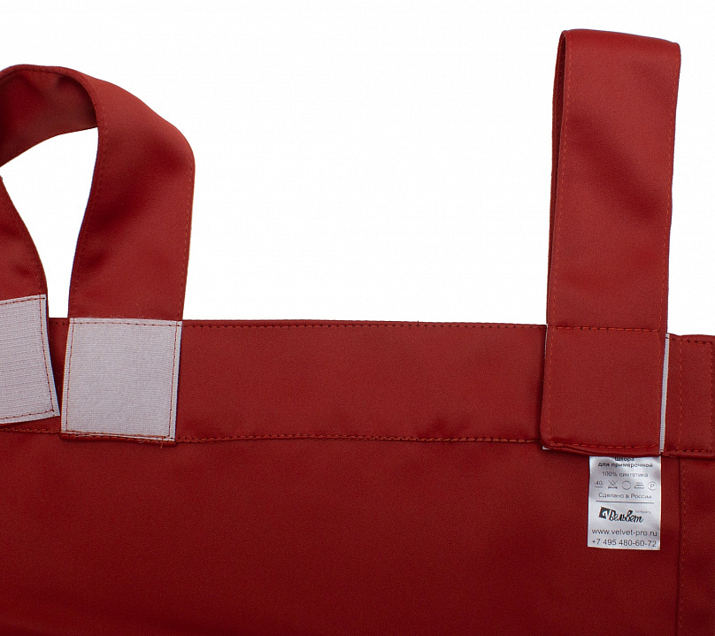 Шторы Премиум терракотовые на петлях на липучках. Фото 6