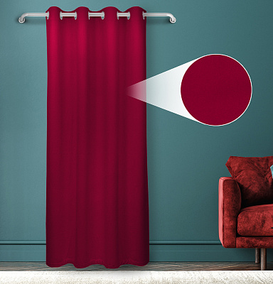 Штора Велюр матовый с креплением Люверсы v28