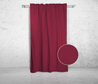 Шторы Стандарт бордовые на кулиске с гребешком. Фото 3