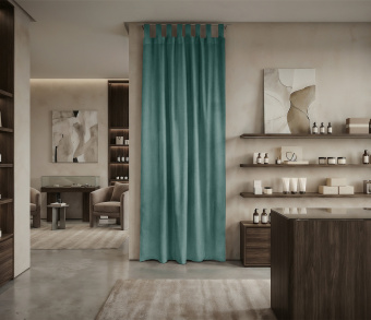 Штора Микровелюр v20 с креплением Петли. Фото 1