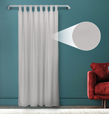 Штора Велюр матовый с креплением Петли с липучкой v10