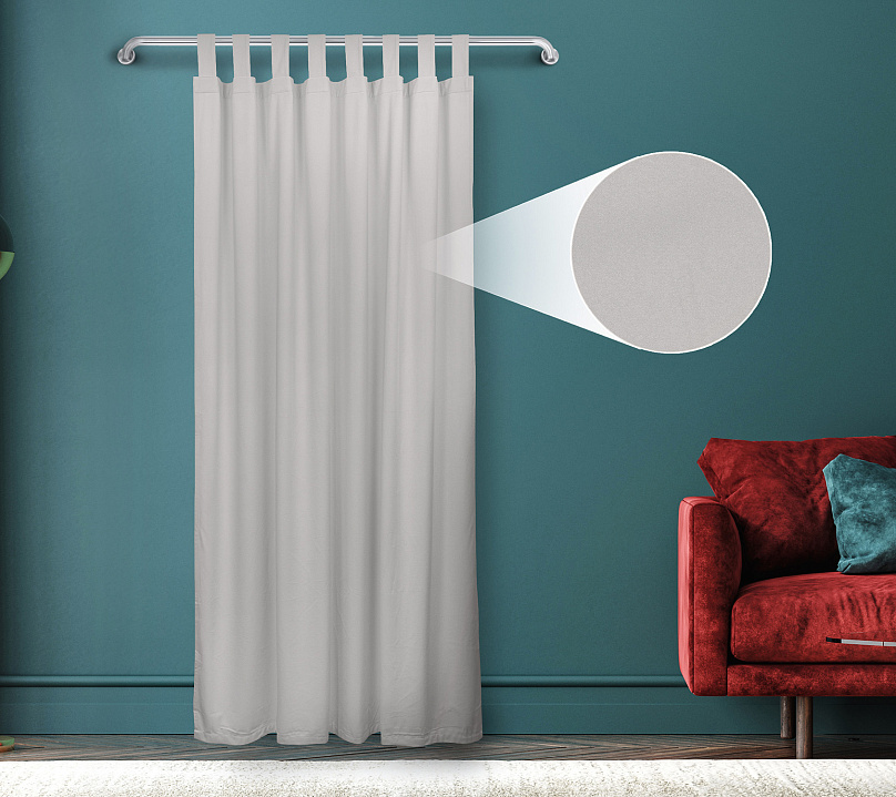 Штора Велюр матовый с креплением Петли с липучкой v10. Фото 1