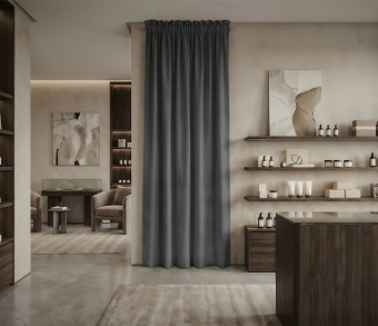 Штора Микровелюр v33 с креплением Кулиса с гребешком. Фото 1