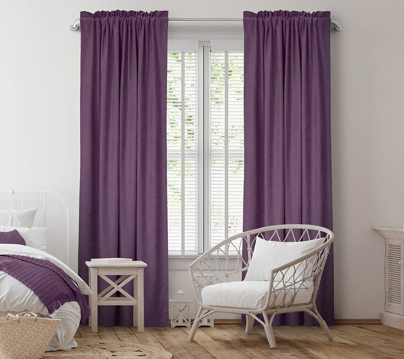 Канвас однотонные v26 с креплением Кулиска с гребешком . Фото 2