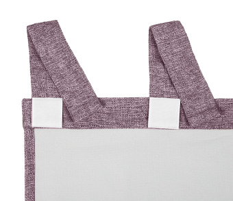 Штора Димаут Рогожка с креплением Петли с липучкой v24. Фото 5