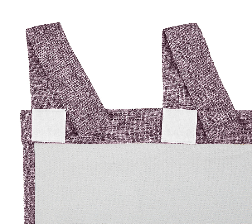 Штора Димаут Рогожка с креплением Петли с липучкой v24. Фото 5