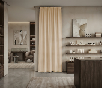 Штора Микровелюр v05 с креплением Кулиса. Фото 1