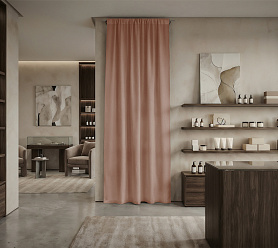 Штора Микровелюр v17 с креплением Кулиса