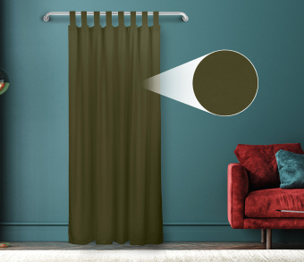 Штора Велюр матовый с креплением Петли с липучкой v15. Фото 1