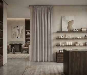 Штора Микровелюр v18 с креплением Шторная тесьма. Фото 1