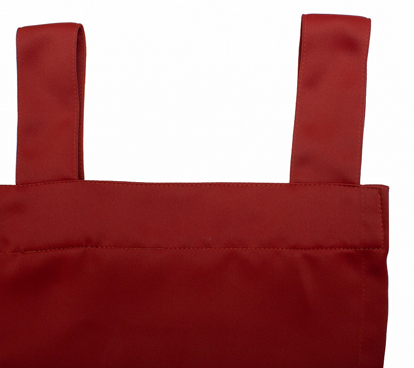 Шторы Премиум терракотовые на петлях на липучках. Фото 5