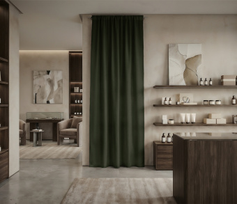 Штора Микровелюр v25 с креплением Кулиса. Фото 1