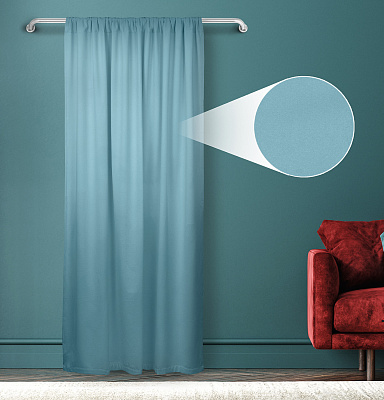 Штора Велюр матовый с креплением Кулиса v18