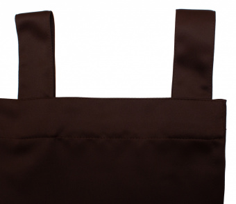 Шторы Премиум коричневые на петлях на липучках. Фото 5