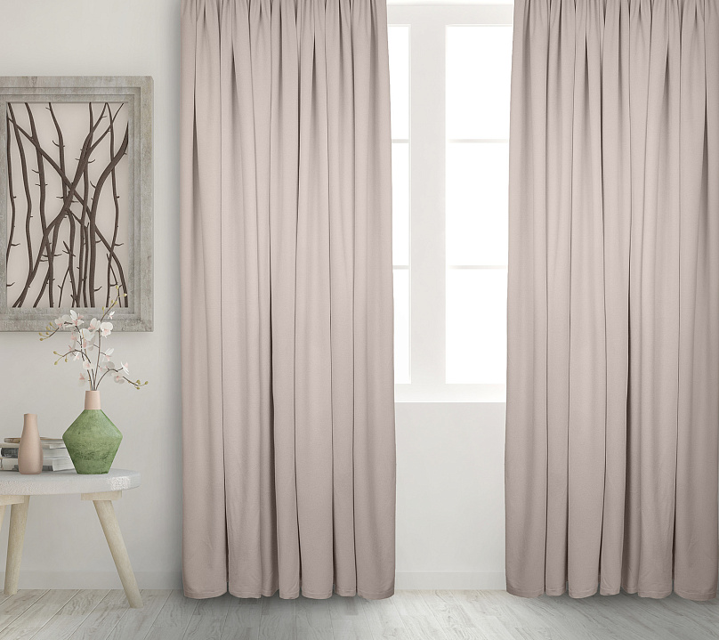 Штора Велюр матовый с креплением Петли v09. Фото 2