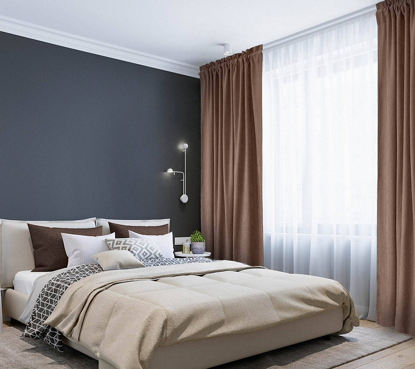 Канвас однотонные v15 с креплением Кулиска с гребешком. Фото 1