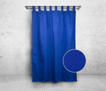 Шторы Стандарт синие на петлях на липучках. Фото 3