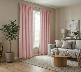 Штора Микровелюр v15 с креплением Кулиса